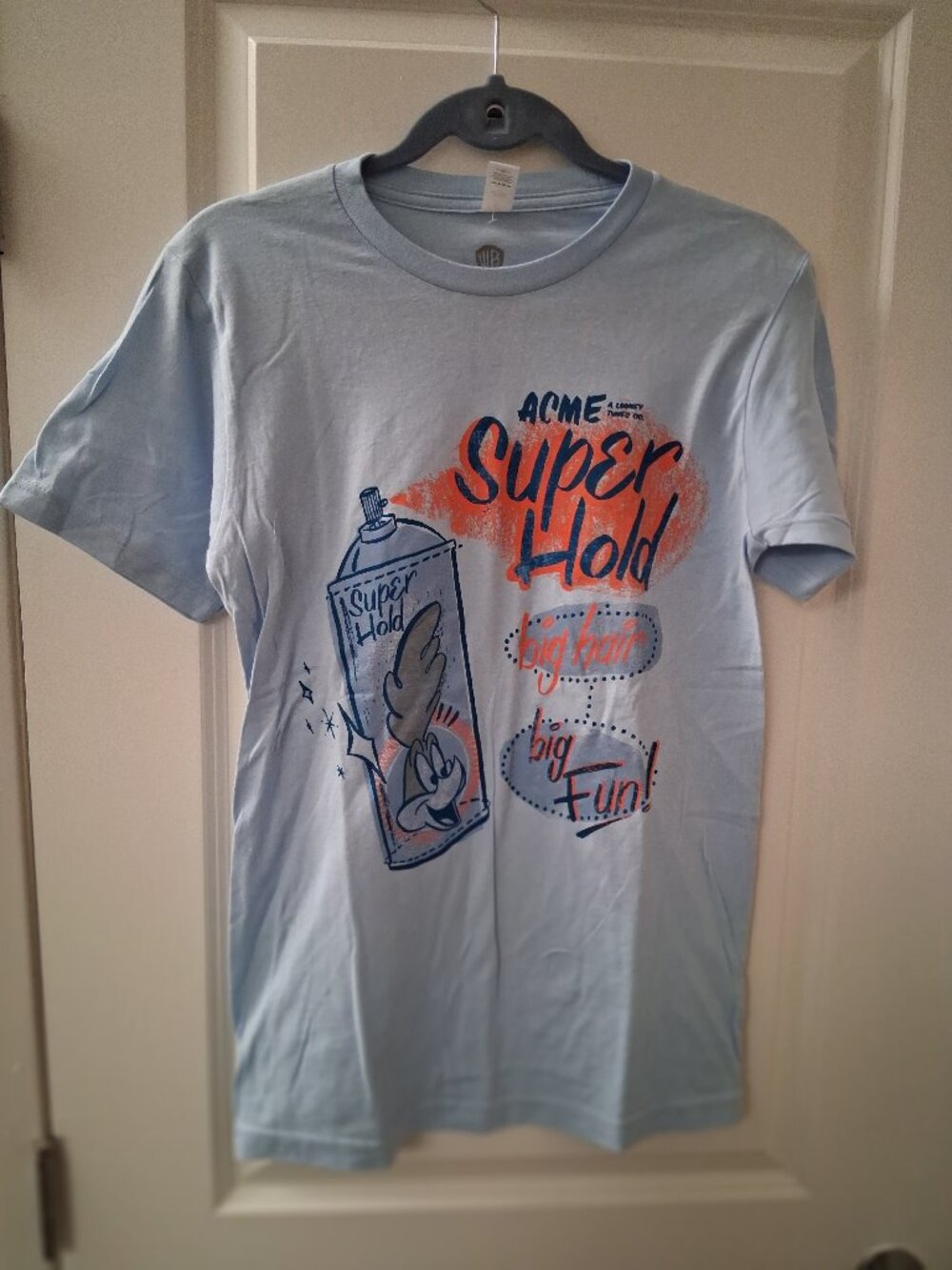 Looney Tunes Acme Super Hold Road Runner Graphic Tee Blue SZ S